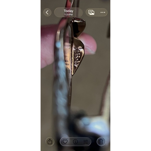 Vintage Tura Inc Bronze Floral Engraved Cat Eye Glasses Frames Mid Century 1950s main image 4